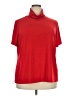 Susan Graver Red Short Sleeve Turtleneck Size 2X - photo 1