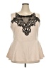 City Chic Tan Sleeveless Blouse Size 22 Plus (XL) - photo 1