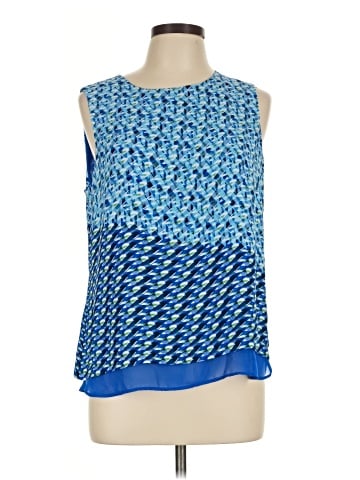 Rose + Olive Sleeveless Blouse (view 1)