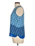 Rose + Olive 100% Polyester Blue Sleeveless Blouse Size L - photo 5
