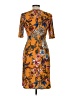 Glamour Print Orange Cocktail Dress Size 6 - photo 2
