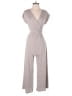 Caution to the Wind Chevron-herringbone Gray Jumpsuit Size M - photo 1