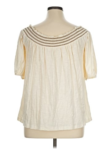 a.n.a. A New Approach Short Sleeve Blouse (view 2)