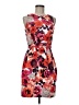 Eliza J 100% Polyester Print Orange Cocktail Dress Size 6 - photo 1