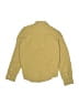 True Religion 100% Cotton Solid Yellow Long Sleeve Button-Down Shirt Size 7 - photo 2