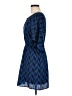 Everly 100% Polyester Chevron-herringbone Blue Casual Dress Size M - photo 5