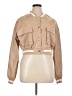 AQ-Sport Solid Stripes Tan Jacket Size 1X - photo 1