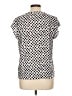 Anne Klein Polka Dots Black Short Sleeve Blouse Size L - photo 2