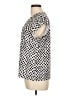 Anne Klein Polka Dots Black Short Sleeve Blouse Size L - photo 5