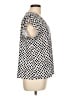 Anne Klein Polka Dots Black Short Sleeve Blouse Size L - photo 4