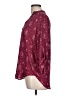 Lush 100% Polyester Stars Burgundy 3/4 Sleeve Blouse Size L - photo 5