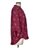 Lush 100% Polyester Stars Burgundy 3/4 Sleeve Blouse Size L - photo 4