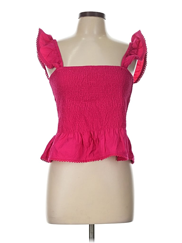 Roller Rabbit Sleeveless Top Pink Sweetheart Neckline Tops