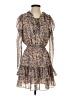 Generation Love 100% Polyester Animal Print Brown Cocktail Dress Size S - photo 1