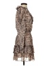 Generation Love 100% Polyester Animal Print Brown Cocktail Dress Size S - photo 4