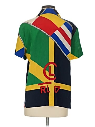 Lauren by Ralph Lauren Short Sleeve Silk Top (view 2)