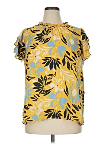 Liz Claiborne Short Sleeve Blouse (view 1)
