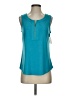 Ellen Tracy Teal Sleeveless Blouse Size S - photo 1