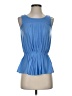 Lilly Pulitzer 100% Polyester Blue Sleeveless T-Shirt Size XS - photo 1