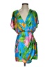 Zara Tropical Floral Blue Cocktail Dress Size S - photo 1