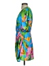 Zara Tropical Floral Blue Cocktail Dress Size S - photo 5