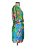 Zara Tropical Floral Blue Cocktail Dress Size S - photo 4