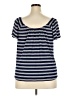 Stylus Blue Short Sleeve Top Size XXL - photo 2