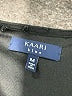 Kaari Blue 100% Polyester Black 3/4 Sleeve Blouse Size M - photo 7