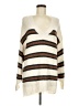 American Eagle Outfitters Stripes Ivory Pullover Sweater Size M - photo 1