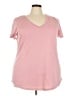 Torrid Pink Short Sleeve T-Shirt Size 3X Plus (3) - photo 1