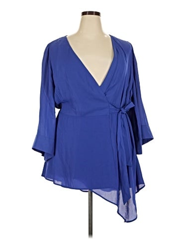City Chic 3/4 Sleeve Blouse (view 1)