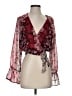 Lulus 100% Polyester Burgundy 3/4 Sleeve Blouse Size S - photo 1