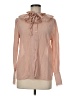 See By Chloé 100% Polyester Pink Tan Long Sleeve Blouse Size EU (FR) 38 / US 6 - photo 1