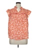 Sweet Rain 100% Polyester Orange Sleeveless Blouse Size 1X - photo 1