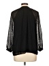 Gibson 100% Polyester Black Long Sleeve Blouse Size L - photo 2