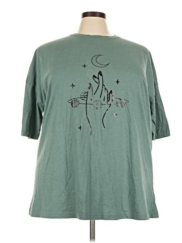 Shein Curve Short Sleeve T-Shirt (view 1)