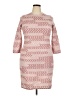 Assorted Brands Chevron-herringbone Pink Casual Dress Size EU 50 / US 18-20 - photo 1