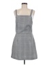 Bebop Plaid Gray Casual Dress Size M - photo 1