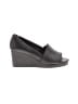 Jack Rogers 100% Leather Black Wedges Size 6 1/2 - photo 1