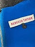 Rebecca Taylor 100% Polyester Solid Blue Cocktail Dress Size 4 - photo 7