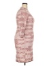 Assorted Brands Chevron-herringbone Pink Casual Dress Size EU 50 / US 18-20 - photo 4
