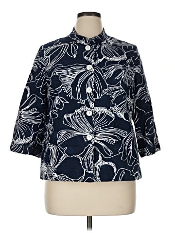 Susan Graver 3/4 Sleeve Blouse (view 1)