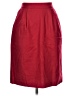 Sag Harbor 100% Wool Solid Red Burgundy Wool Skirt Size 10 (petite) - photo 1
