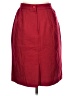 Sag Harbor 100% Wool Solid Red Burgundy Wool Skirt Size 10 (petite) - photo 2