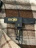 Maje Plaid Brown Long Sleeve Button-Down Shirt Size Lg (3) - photo 7