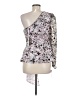 Self-Portrait 100% Polyester Silver Pink 3/4 Sleeve Blouse Size 8 - photo 2