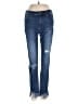 Free People Hearts Blue Jeans Size 24 waist - photo 1