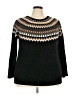 Talbots Outlet Chevron-herringbone Black Pullover Sweater Size 3X - photo 1