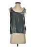 J.Crew Silver Sleeveless Top Size 2 - photo 1
