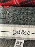 pd&c 100% Cotton Plaid Burgundy Long Sleeve Button-Down Shirt Size 2T - photo 3